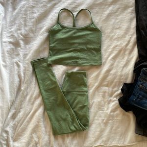 Beyond Yoga Crop Top (S) and Yoga Pant (XS)